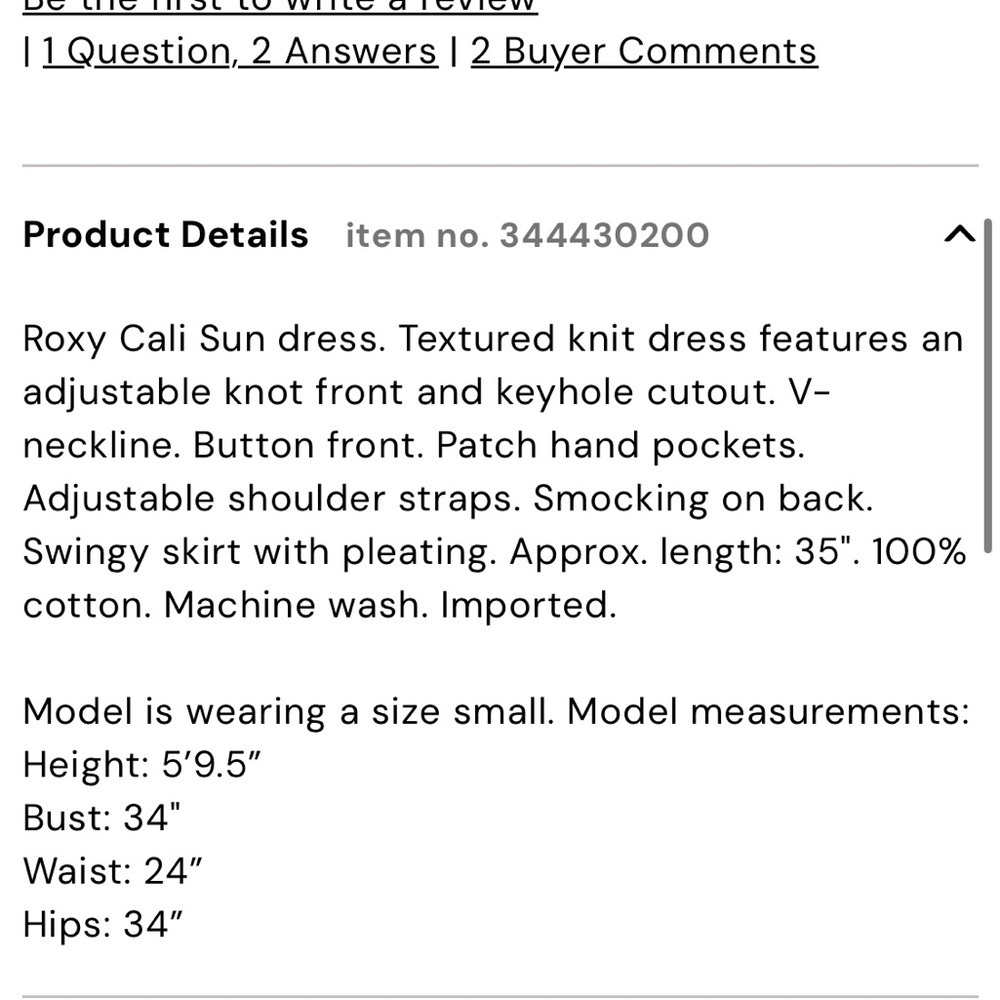 Roxy Cali Sun Dress Light Blue Women’s Medium NWT - Picture 5 of 14